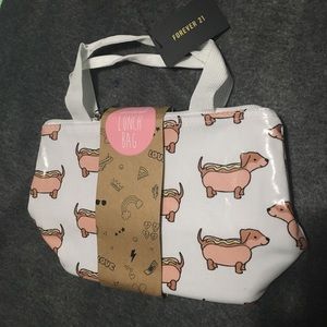 NWT Forever 21 Wiener Dog Hotdog Lunch Bag